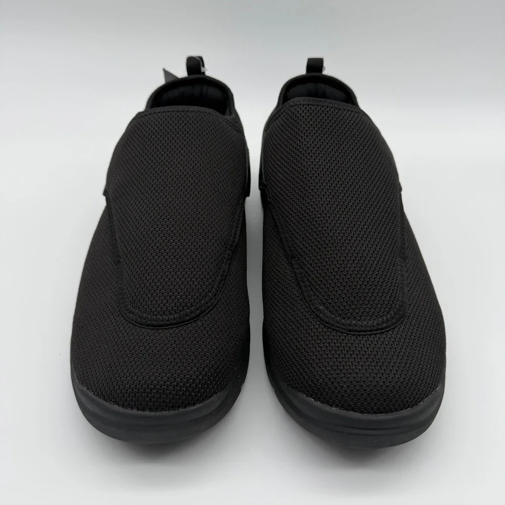 FitVille EasyTop Wings V2 Diabetic Shoes Mens 15EE Wide Black Adjustable Slip-on